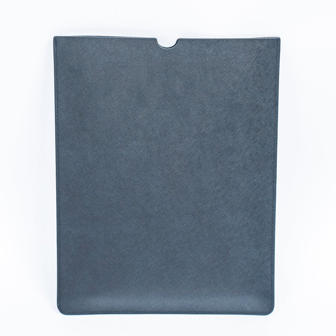13 Inch Black Saffiano Leather Laptop Sleeve - Laptop Holder