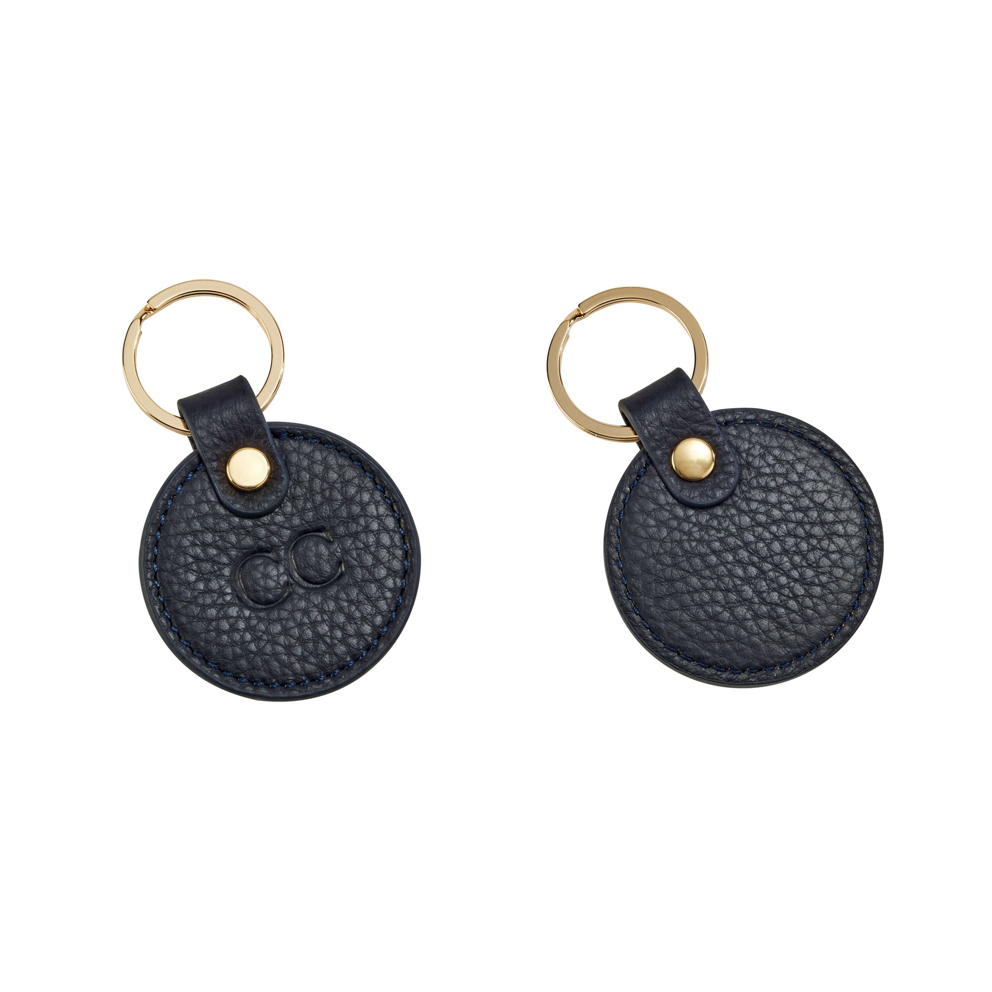 Pebbled Lowkey Round Keyring | Olivia&Co | Australia