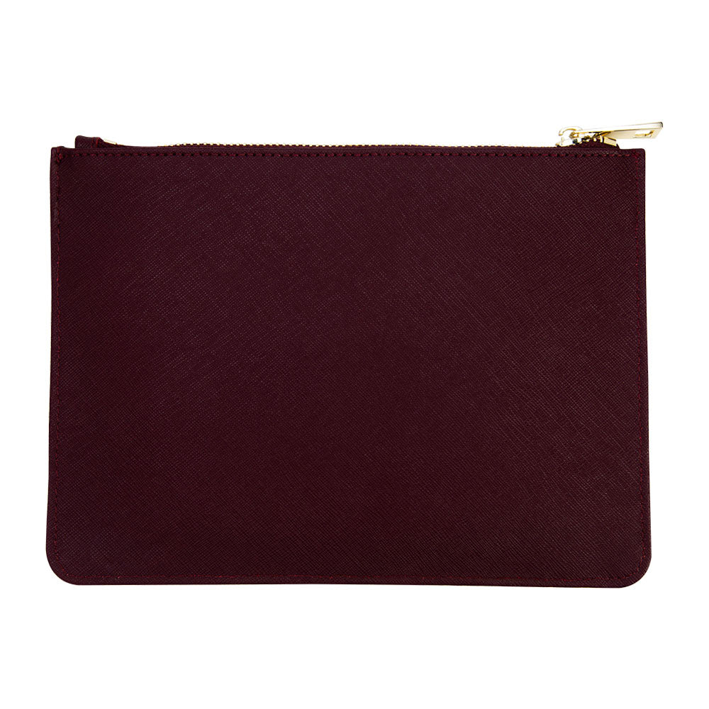 Personalised Pouch Saffiano Leather Australia | Olivia&Co