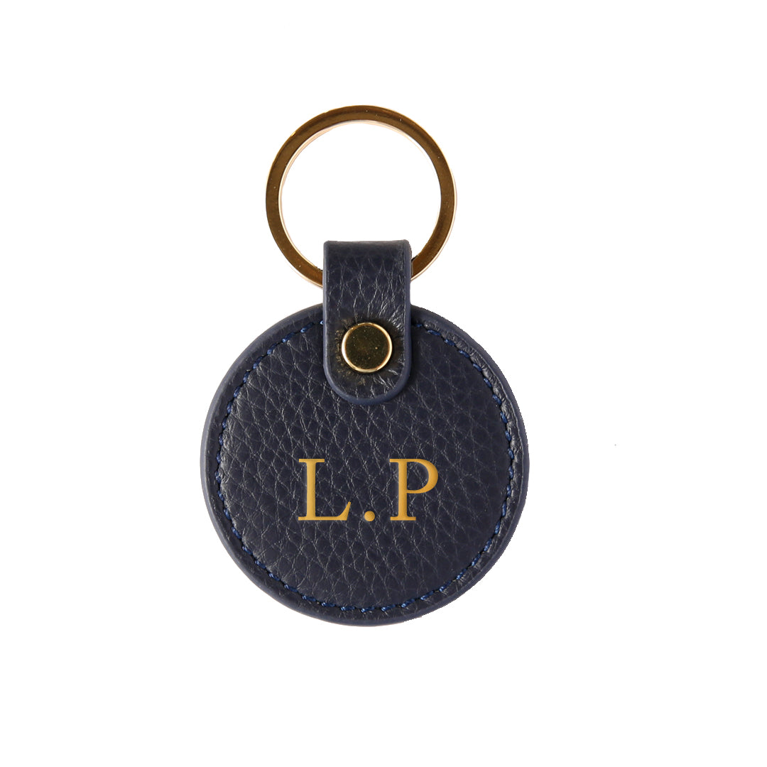 Pebbled Lowkey Round Keyring | Olivia&Co | Australia