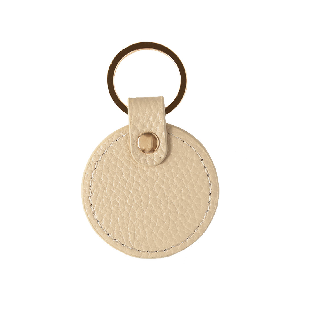 Pebbled Lowkey Round Keyring | Olivia&Co | Australia