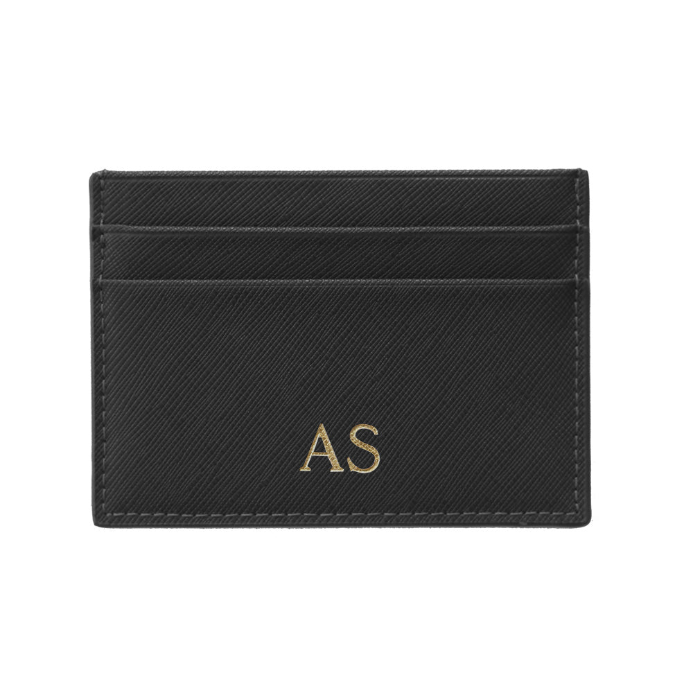 Cardholder in Black Saffiano Leather - OLIVIA&CO.