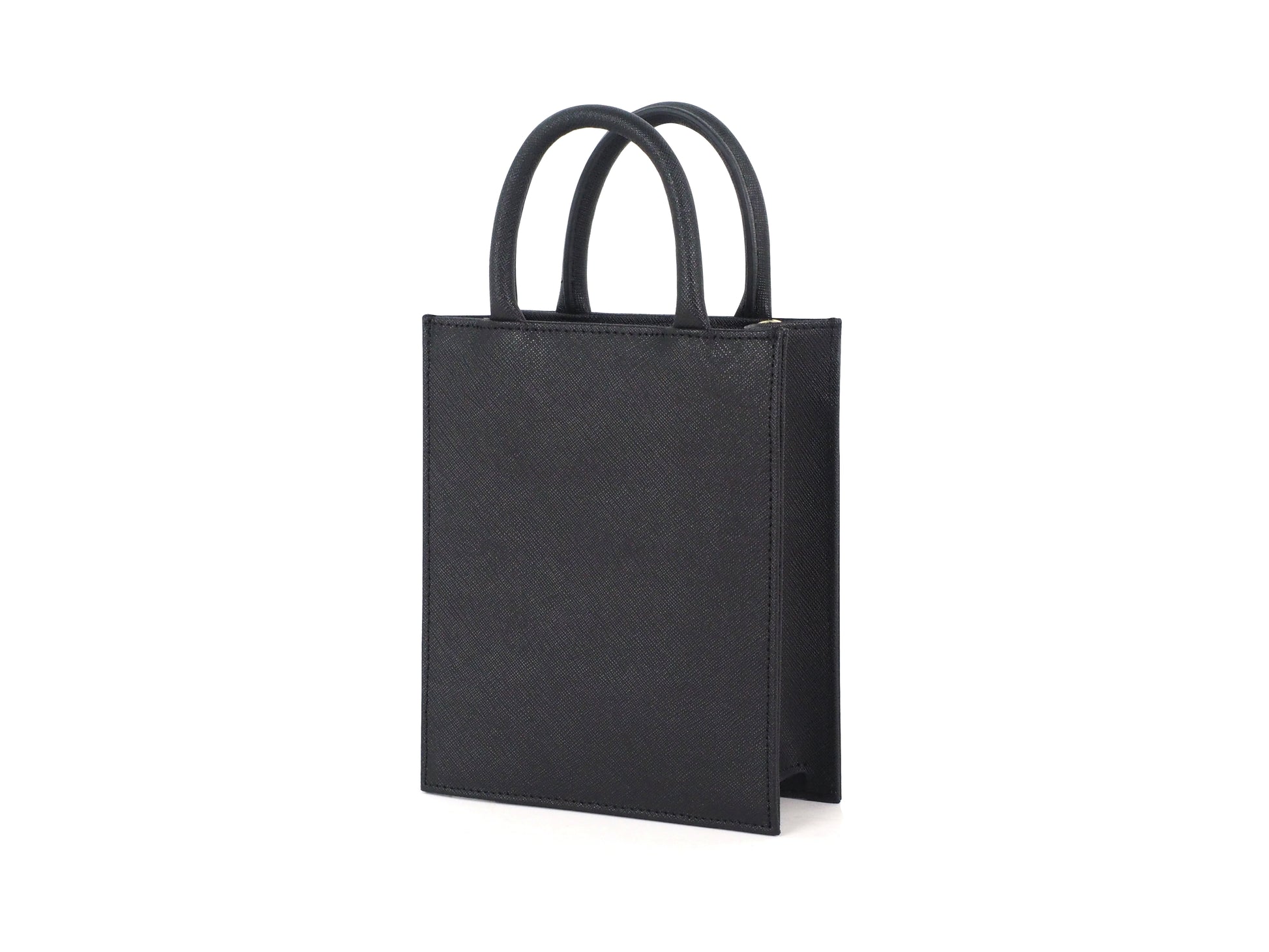 Mini Cross Body Bag | Black Saffiano Leather | Olivia&Co.