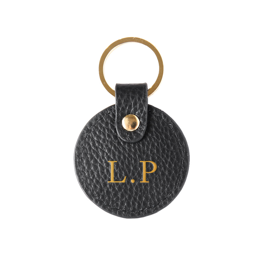 Pebbled Lowkey Round Keyring | Olivia&Co | Australia