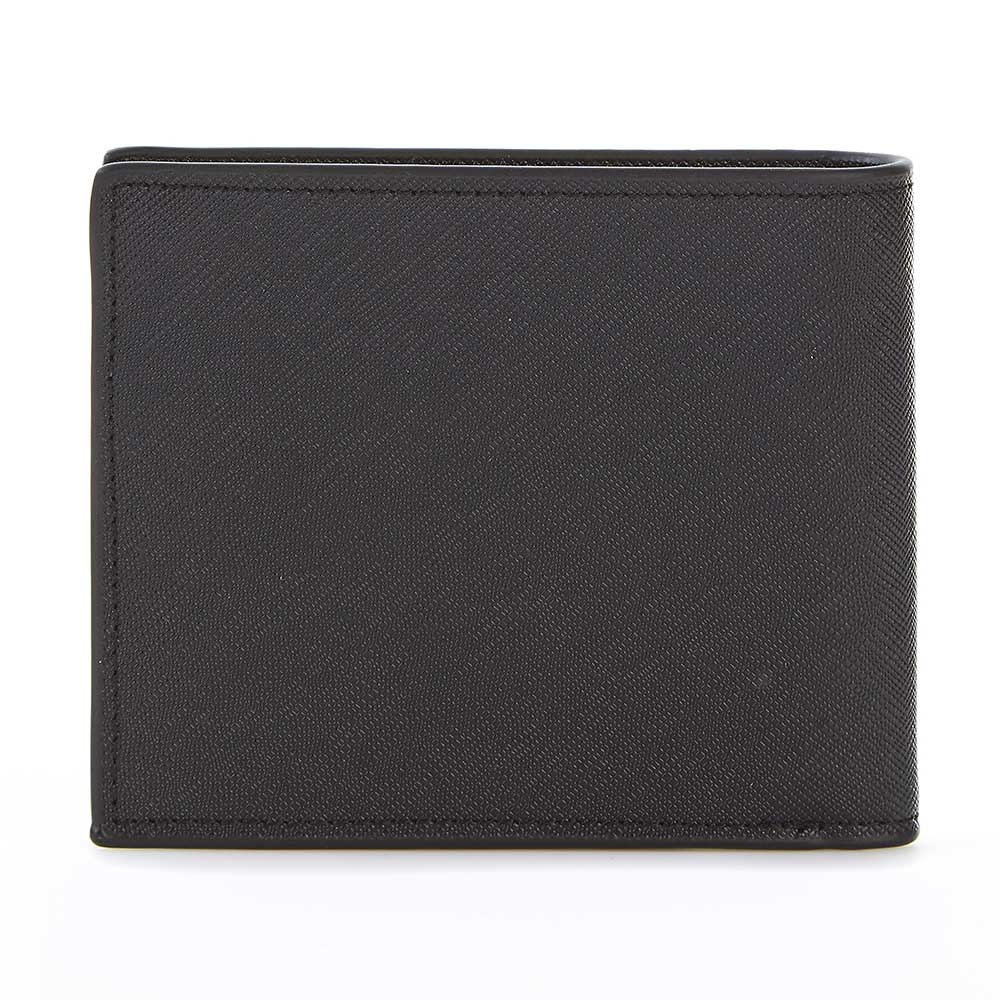 Men's Wallet in Black Saffiano Leather - OLIVIA&CO.