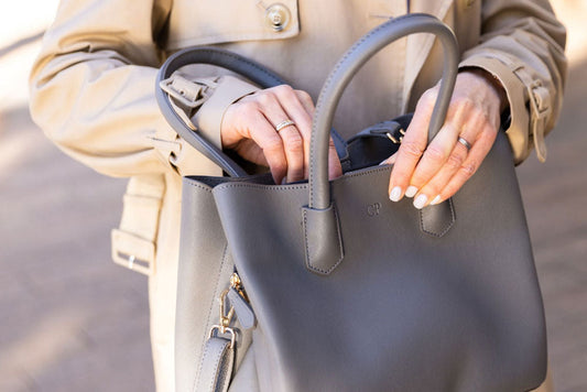 Large Handbag With Compartments for Uni & Work | Olivia & Co