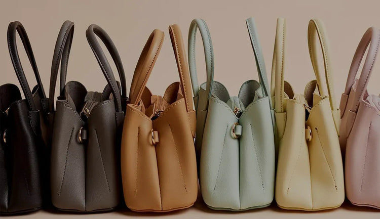Cruelty free top leather bags