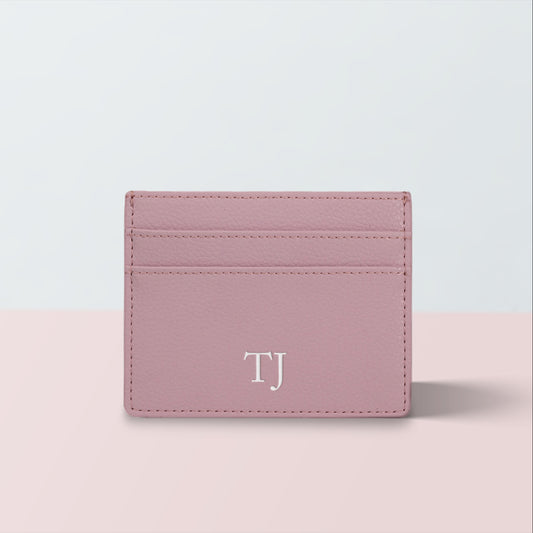 The Lilac Cardholder (in pebbled leather)