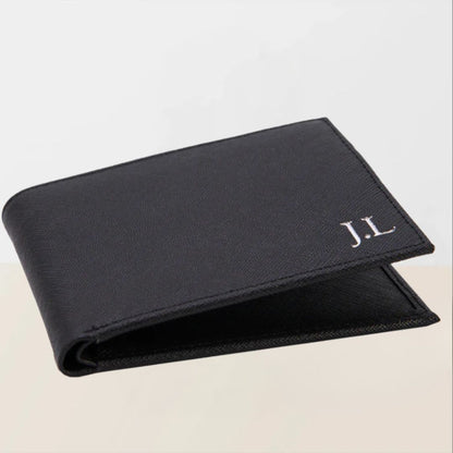 Men's Wallet in Black Saffiano Leather