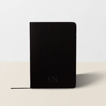 Mon Purse Small Saffiano Notebook in Black
