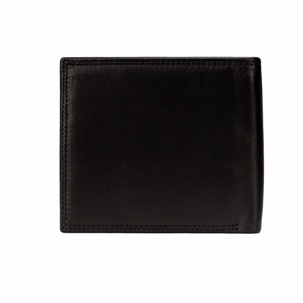 Mon Purse Smooth Mens Bifold Wallet in Black