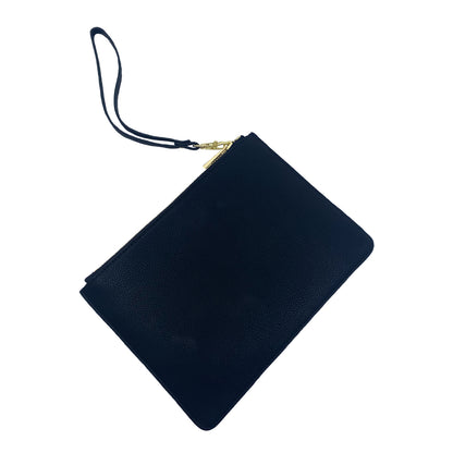 Pebbled Pouch in Black