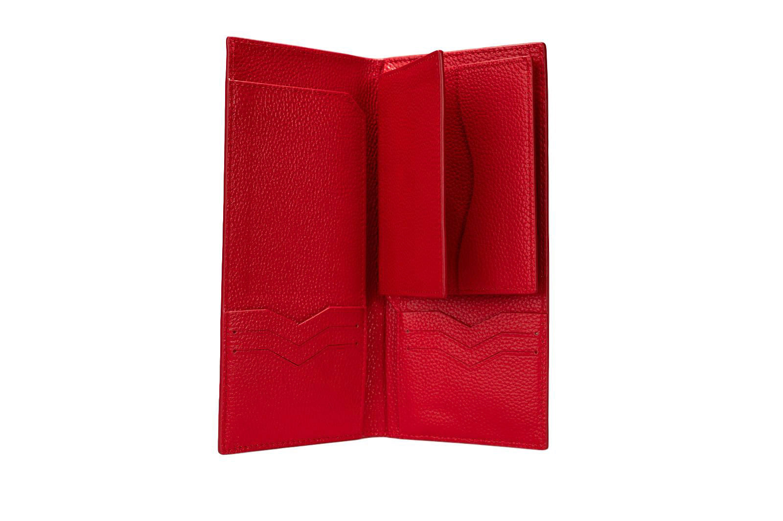 Red Leather Travel Wallet
