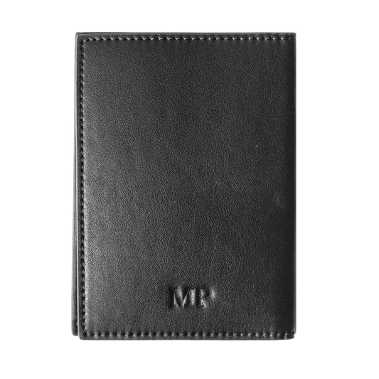 Mon Purse Smooth Passport Holder in Black