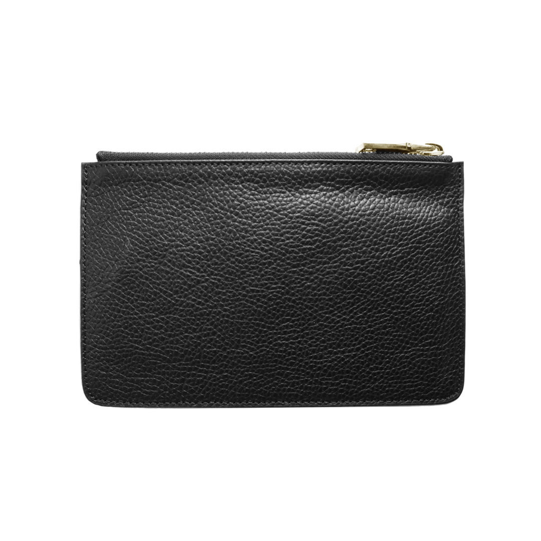 Mon Purse Pebbled Small Pouch in Black (Gold)
